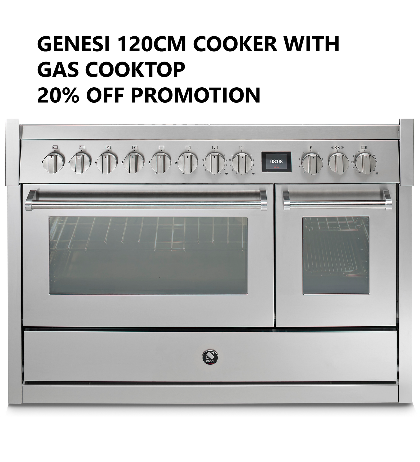 Genesi 120cm Upright Cooker 20% off Promotion Gas Cooktop